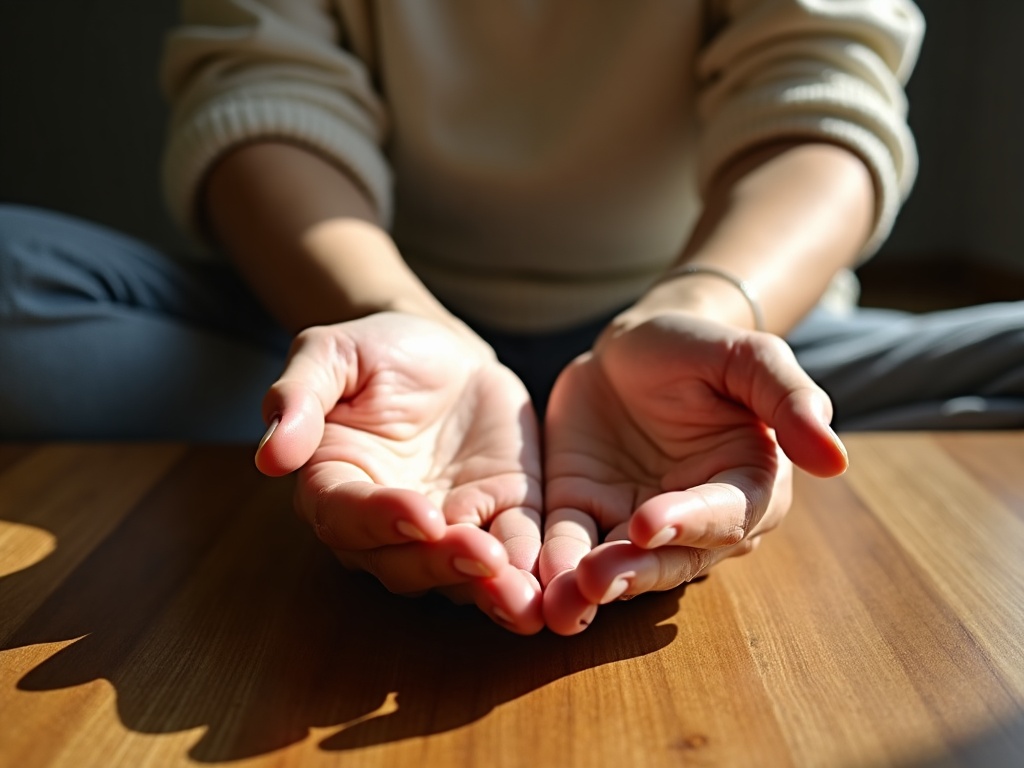 A warm, softly lit hypnotherapy consultation room that illustrates the difference between hypnotherapy and hypnosis through its calm, intentional setting